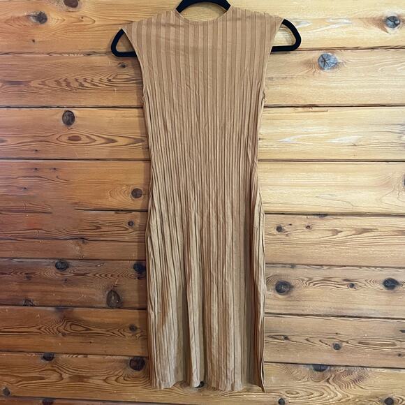 Reformation Camel Libra Knit Sleeveless Dress Size XS - Picture 1 of 9